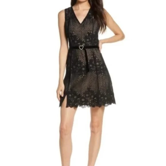 foxiedox Dresses & Skirts - Foxiedox Asha Embroidered Lace A-Line Dress NWT Sz L